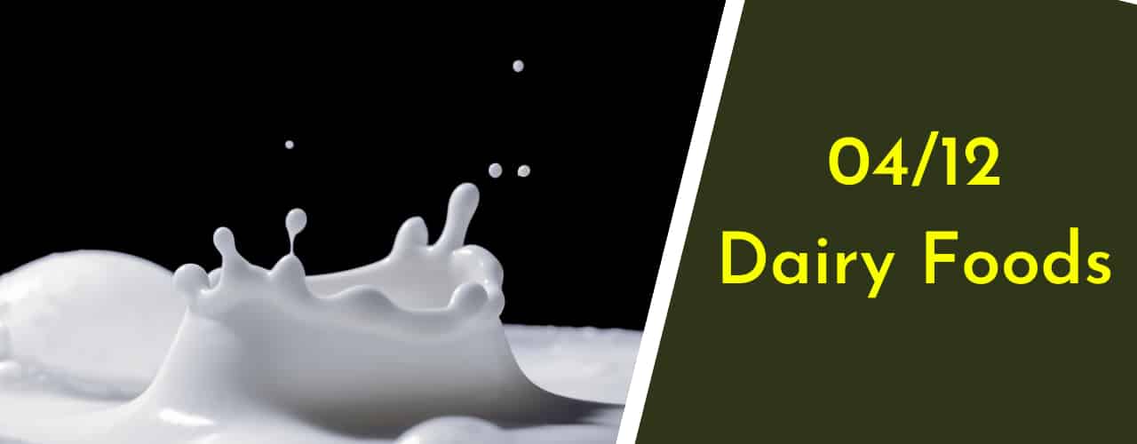 Dairy Foods - Soft Foods to eat after Wisdom Teeth Removal