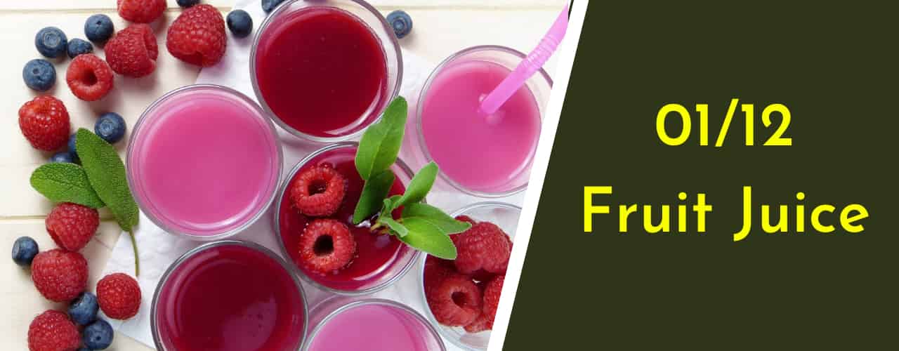 Fruit Juice - Soft Foods to eat after Wisdom Teeth Removal