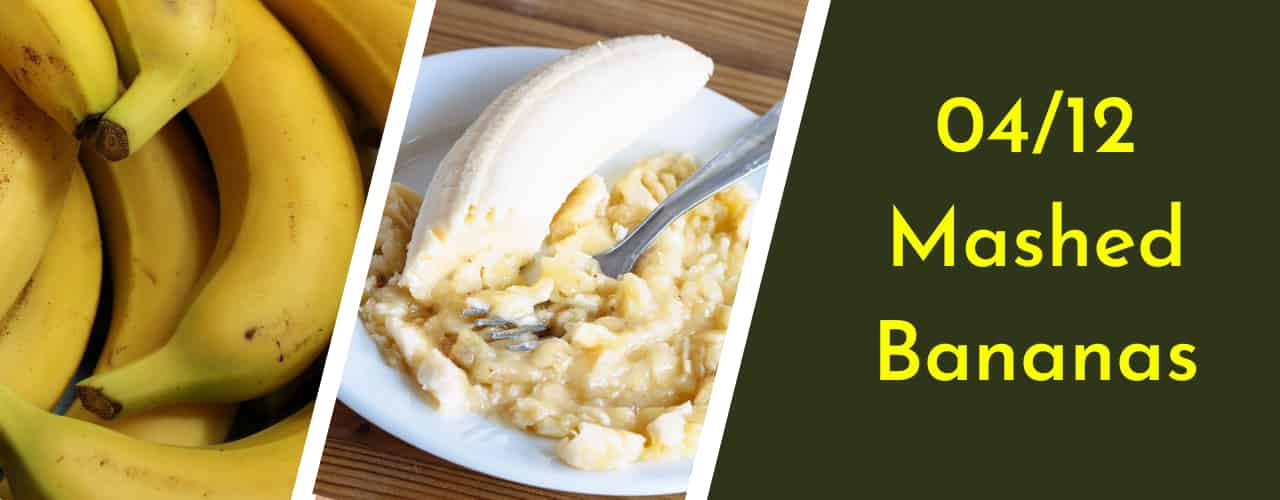 Mashed Bananas - Soft Foods to eat after Wisdom Teeth Removal