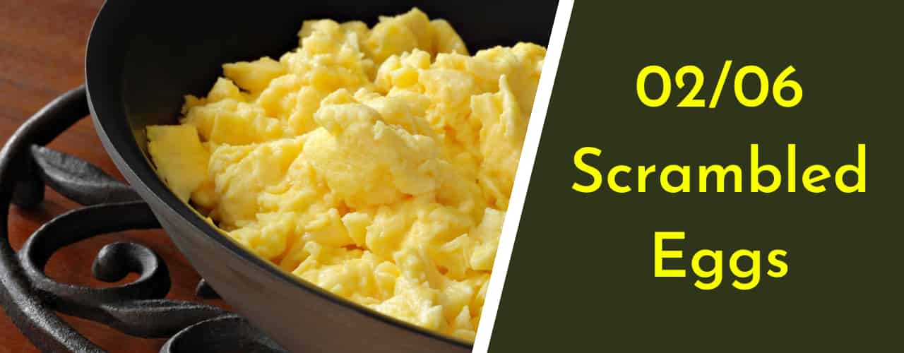 Scrambled Eggs - Semi-Soft Foods to eat after Wisdom Teeth Extraction