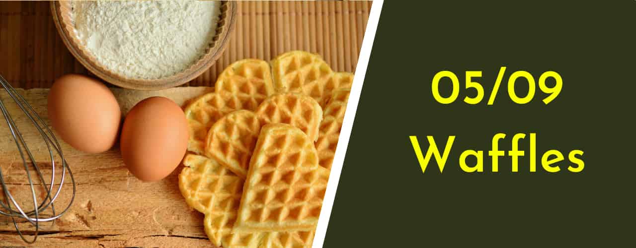 Waffles - Fewer nutritional but tastier foods to eat after tooth surgery