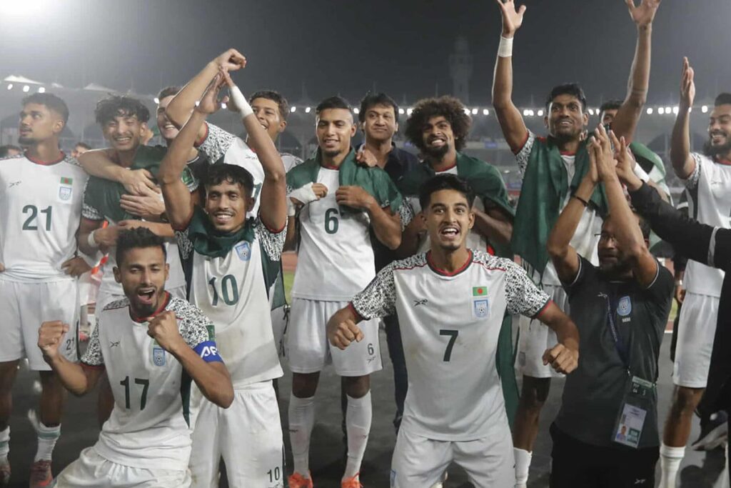Bangladesh improves 4 places in FIFA rankings after win against India