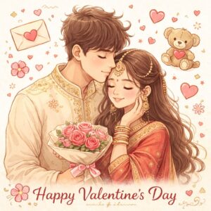 Cute gf bf valentine image